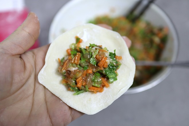 Pork Parsley Carrot Hot Dumplings recipe