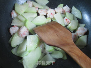 Shrimp Ball Fried Chayote recipe