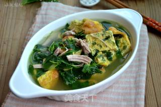 Grass Head Duck Egg Lean Meat Soup recipe