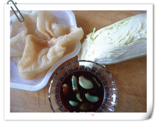 Laba Garlic and Choy Sum with Jellyfish recipe