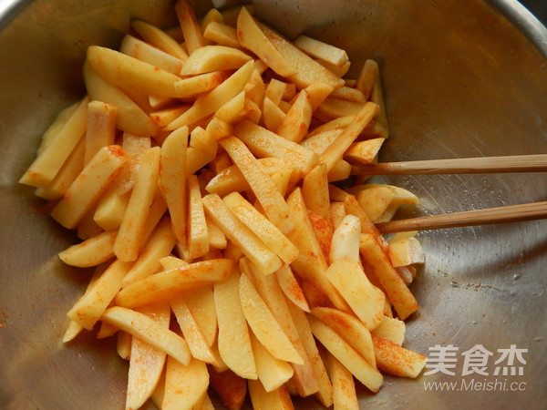 Spicy Baked French Fries recipe