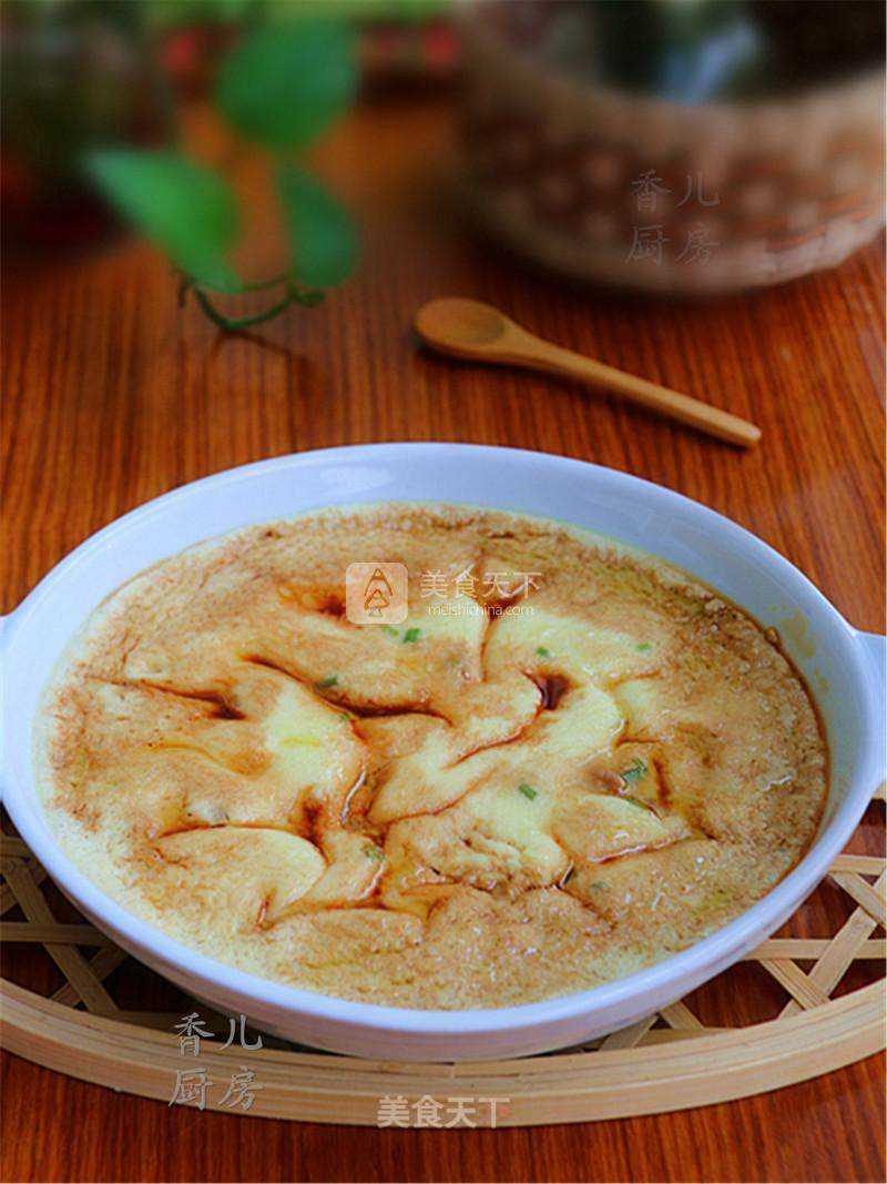 Steamed Custard with Minced Meat recipe