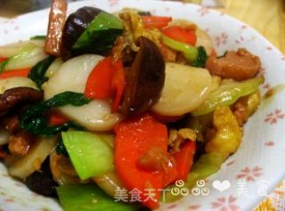 【zhejiang Cuisine】five-color Fried Rice Cake recipe