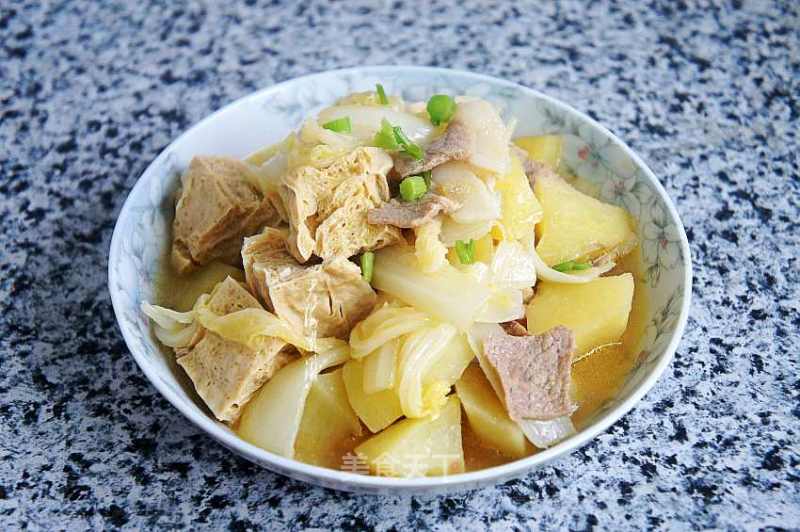 Frozen Tofu Stewed with Cabbage recipe