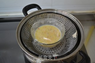 Nutritious Breakfast-【shrimp Skin Steamed Egg】 recipe