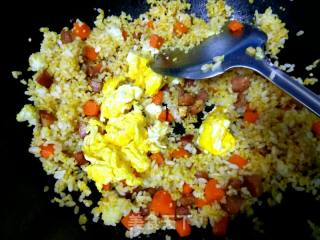 Fried Rice with Sausage and Egg recipe