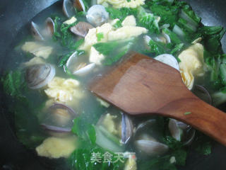 Eggs, Clams and Cabbage Soup recipe