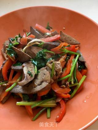 Stir-fried Chicken Liver with Bell Peppers recipe