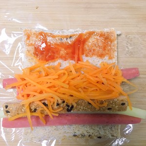 (innovative Way to Eat Whole Wheat Bread) (no Rice) Crab Meat Floss Sushi Roll recipe