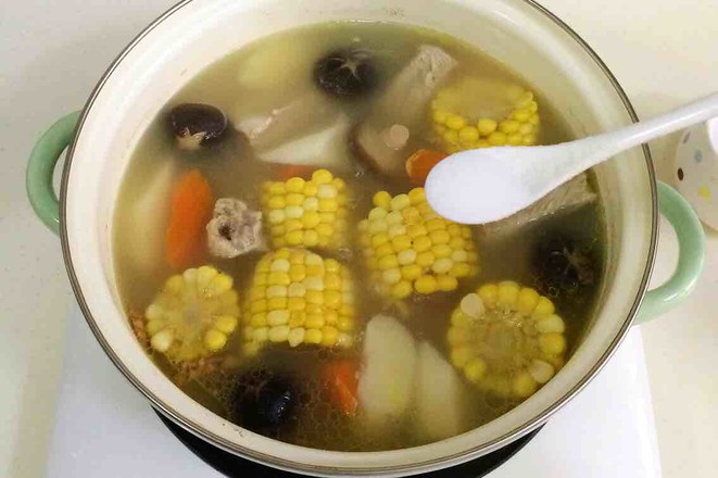 Carrot Corn Yam Pork Rib Soup recipe