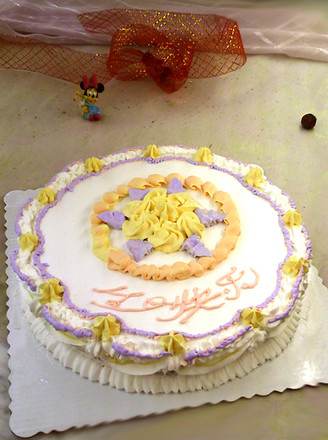 Birthday Cream Cake recipe
