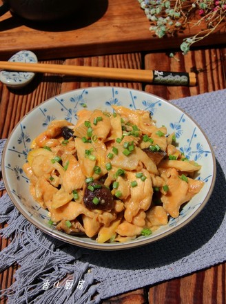 Chicken Slices with Oyster Sauce and Shiitake Mushrooms recipe