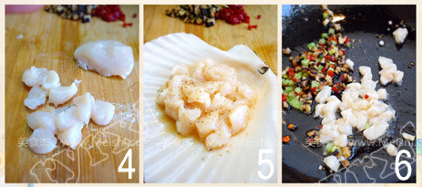 Colorful Steamed Custard with Fresh Shells recipe