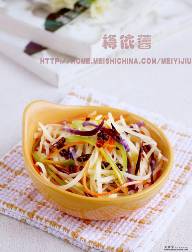 Potato Shreds with Pepper recipe