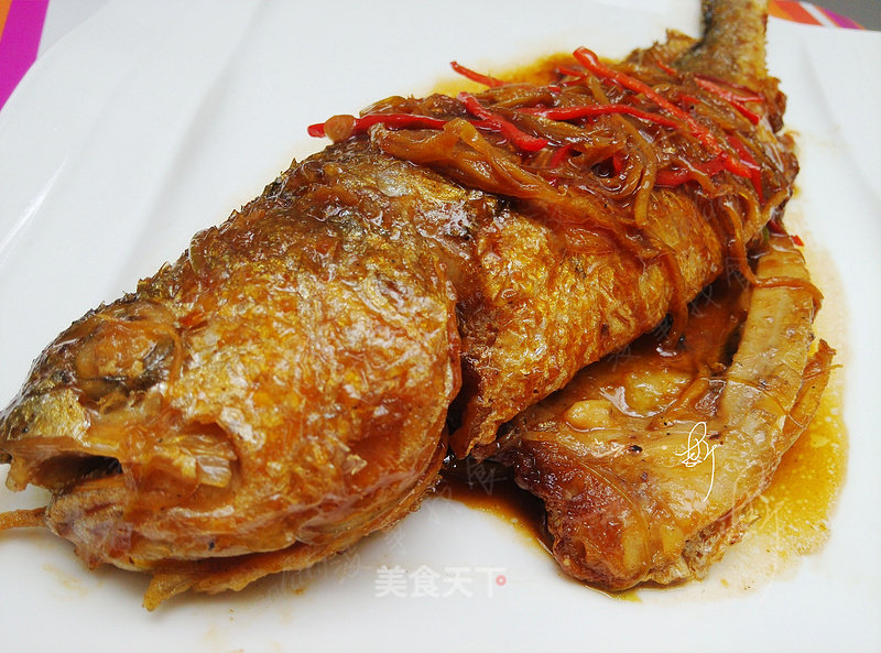 Beer Fried Braised Yellow Croaker recipe