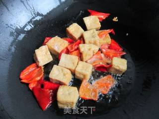 Loofah Fried Tofu recipe