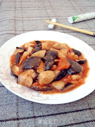 Stewed Mushrooms with Tomato recipe