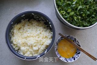 Fried Rice with Convolvulus and Egg recipe