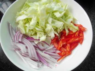 Stir-fried Udon Noodles with Bacon and Mixed Vegetables recipe