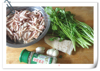 Stir-fried Belly Shreds with Coriander recipe