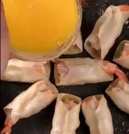 Prawn Dumplings with Eggs recipe
