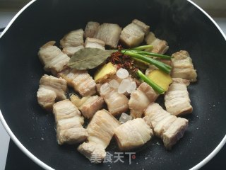 [northeast] Stewed Pork Belly with Dried Beans recipe