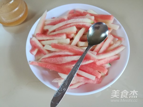 Sweet and Sour Watermelon Strips recipe