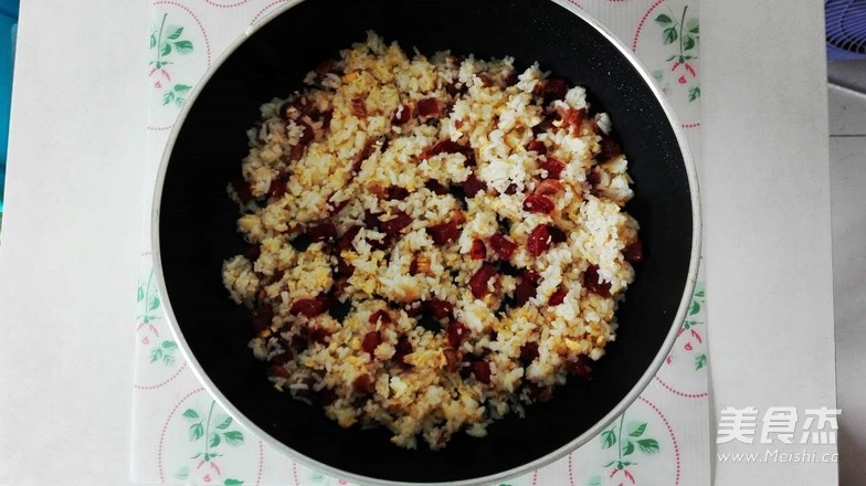 Fried Rice with Sausage and Egg recipe