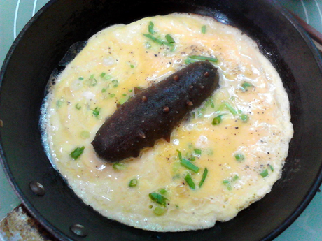 Sea Cucumber Omelette recipe