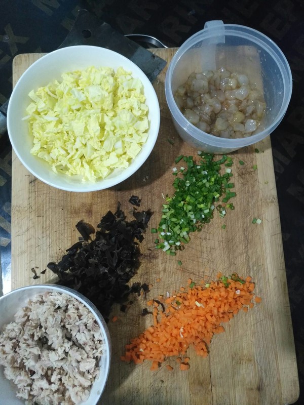 Shrimp and Chicken Mince Casserole Congee recipe