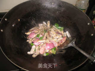 Fried Razor Clams with Black Bean Sauce recipe