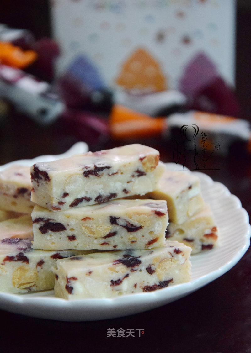 Peanut Cranberry Nougat recipe