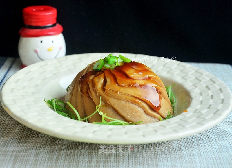 White Ling Mushroom with Abalone Sauce recipe