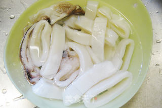 Squid Rings with Scallions--kai Shou Dish recipe