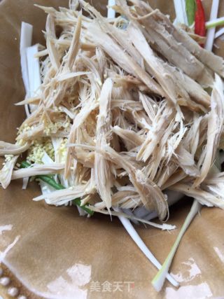 Scallion Chicken Shreds recipe