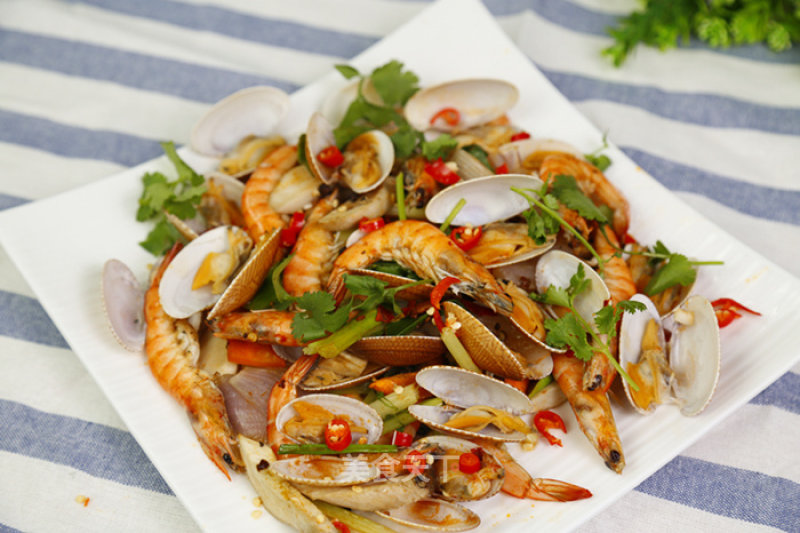The Practice of Prawn Roasted Clams recipe