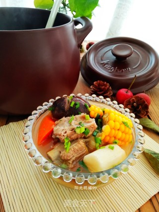 Kunbo Casserole Stewed Mushroom Pork Rib Soup recipe