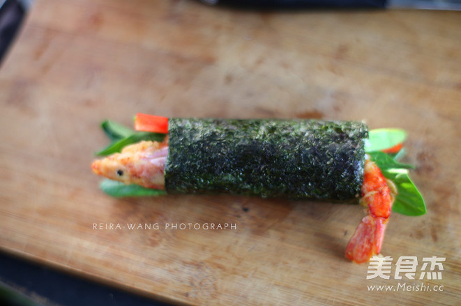 Fried Shrimp Sushi Roll recipe