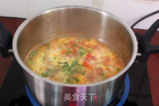 Tomato Egg Drop Soup recipe