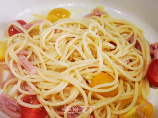 Tomato Ham Pasta recipe