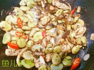 Fresh Squid, Shiitake Mushrooms and Green Broad Beans──private Dishes in Yuer's Kitchen recipe