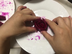 Dragon Fruit Flowers, Beautiful Fruit on A Plate recipe