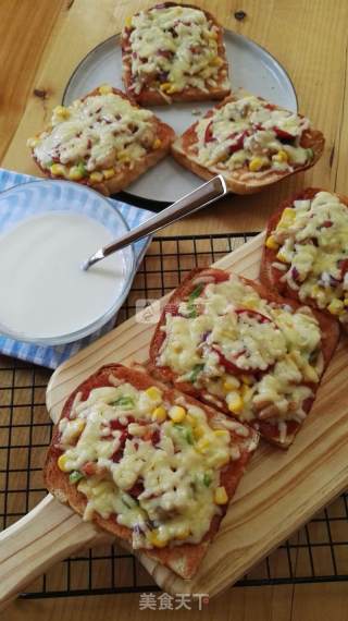 Simple Quick Shrimp Toast Pizza recipe