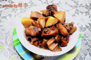 Stewed Chicken Nuggets with Lotus Root Potatoes recipe