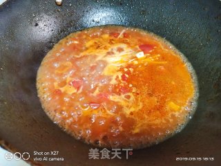 Enoki Mushroom and Tomato Soup recipe