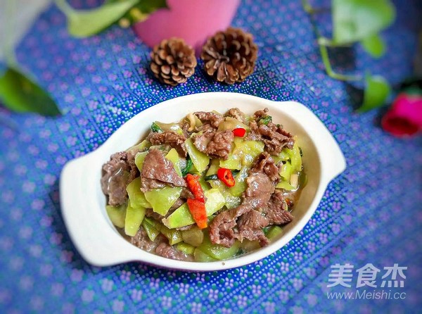 Stir-fried Beef with Lettuce recipe