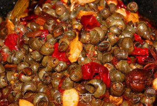 Delicious Spicy Fried Escargot recipe