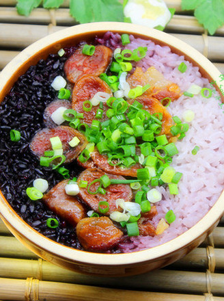 Steamed Steamed Rice with Cured Black and White Rice