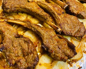 Grilled Lamb Chops with Tender Outside and Tender Inside (oven Version) recipe