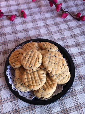 Black Sesame Pattern Biscuits recipe